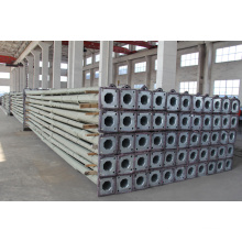 S235JO Hot Galvanized High Mast Lighting Steel Pole